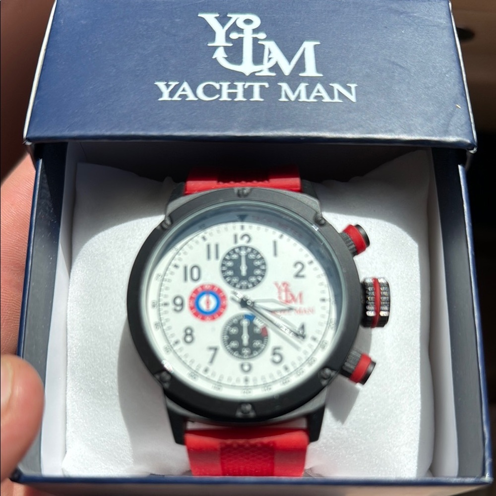 Red and Black Men's Watch